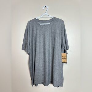 Skechers Size 2XL Heather Gray Men's Short Sleeve Tee